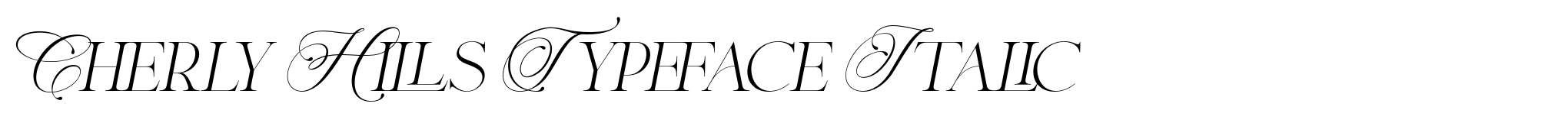 Cherly Hills Typeface Italic image